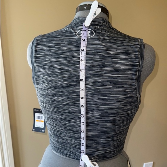 Under Armour Unisex Gray Sleeveless Muscle Tee Crop Loose Sleep Uniform - Picture 4 of 11